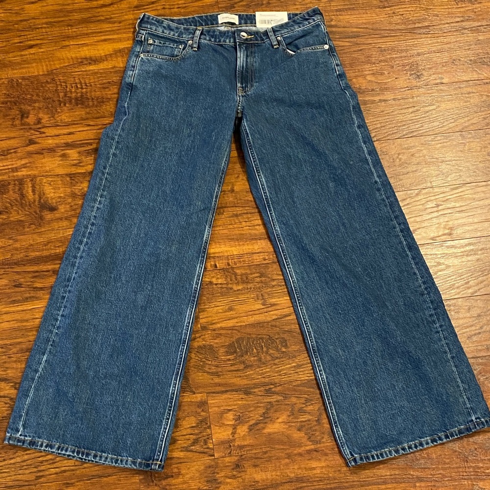 Everlane NWT Wide-Leg Blue Denim Jeans